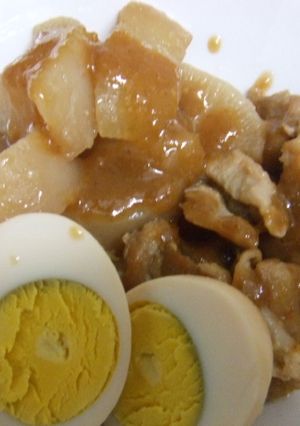 鶏肉と大根の煮物 にんにくみそがけ-レシピのメイン写真
