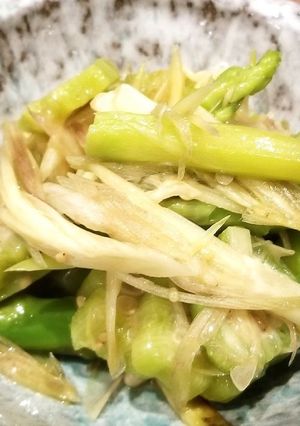 夏野菜の和え物　アスパラオクラみょうが-レシピのメイン写真