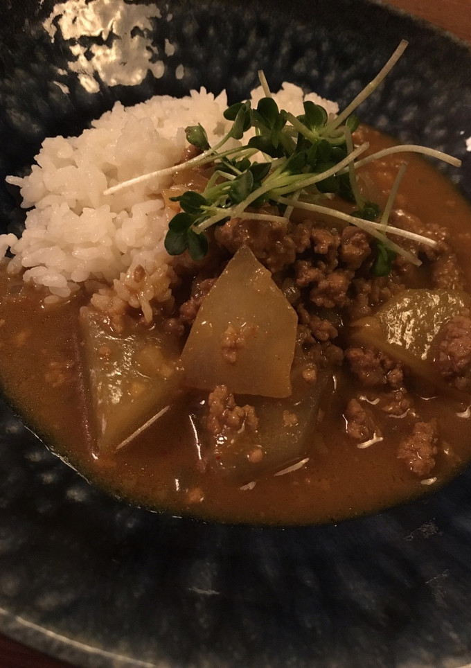 簡単たっぷりひき肉と冬瓜の本格和風カレー-レシピのメイン写真