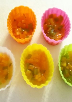 甘いから野菜嫌いの子にも♪野菜の寒天寄せ-レシピのメイン写真