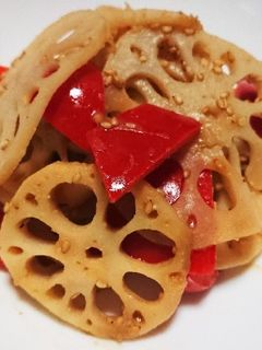 れんこんとパプリカのきんぴら-レシピのメイン写真