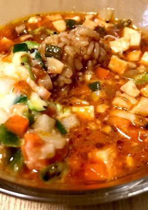 レンチントマトチーズ焼きおにぎりリゾット-レシピのメイン写真