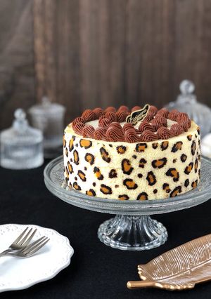 大人可愛い♡ヒョウ柄のムースケーキ-レシピのメイン写真