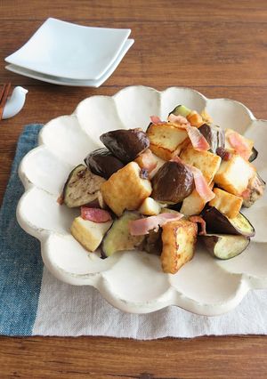 厚揚げとナスのアンチョビベーコン-レシピのメイン写真