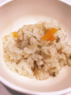 ツナとしめじの炊き込みご飯 離乳食編-レシピのメイン写真