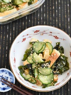 きゅうりと油揚げの中華風酢の物-レシピのメイン写真