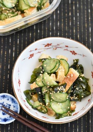 きゅうりと油揚げの中華風酢の物-レシピのメイン写真