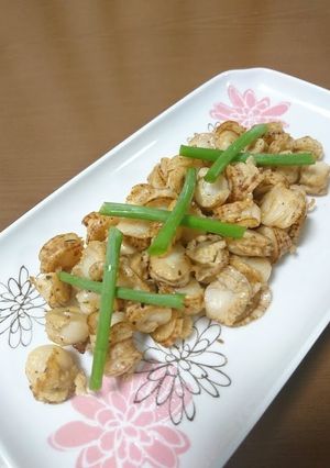 ベビーホタテのレモンペッパーバター焼き-レシピのメイン写真