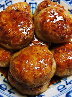ポン酢で簡単!れんこんバーグの照り焼き-レシピのメイン写真