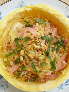 そうめんかぼちゃ(金糸瓜)のパスタ-レシピのメイン写真