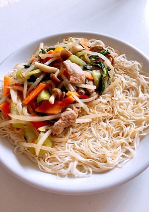 パリッと香ばしい! あんかけ焼きそうめん-レシピのメイン写真