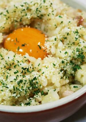 [防災レシピ]ポリ袋deカルボナーラご飯-レシピのメイン写真