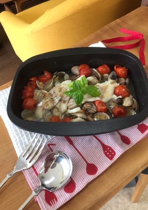 簡単！魚焼きグリルでアクアパッツァ☆-レシピのメイン写真
