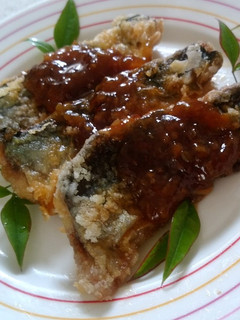 秋刀魚のピリ辛ソースかけ【柏市学校給食】-レシピのメイン写真