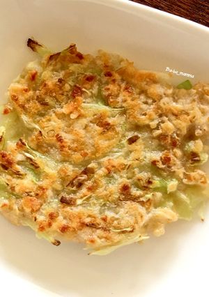 離乳食カミカミ期〜納豆のお好み焼き風-レシピのメイン写真