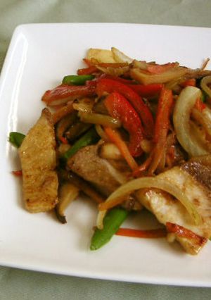 ぶりの中華炒め(腎臓病食)-レシピのメイン写真