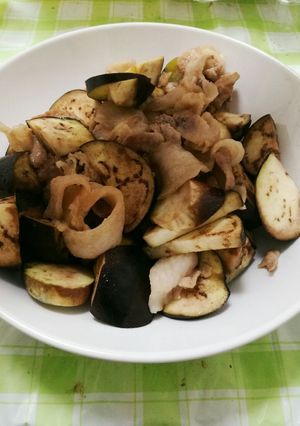 豚肉と茄子のバター醤油炒め-レシピのメイン写真
