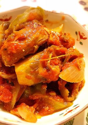 味付不要！トマト缶と鯖缶のラタトゥイユ風-レシピのメイン写真