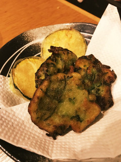 野沢菜こんぶ かき揚げ アレンジ-レシピのメイン写真