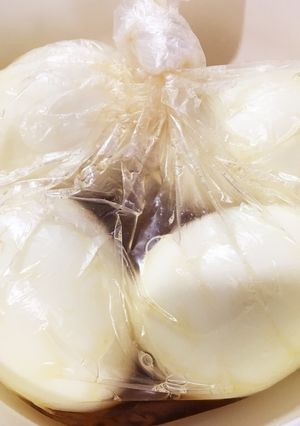 子供も喜ぶ薄味味玉　納豆のタレの消費にも-レシピのメイン写真