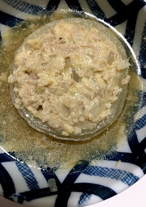 玉ねぎの肉詰め煮込み-レシピのメイン写真