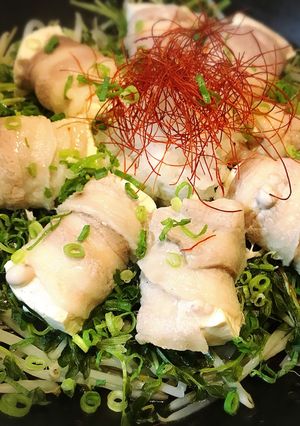 【ダイエット】肉巻き豆腐の野菜蒸し-レシピのメイン写真