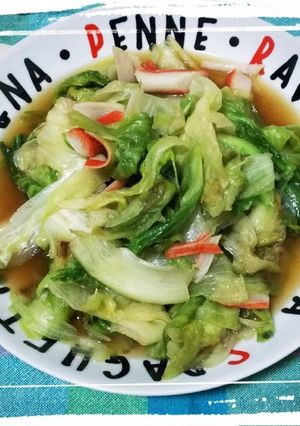 レタスとカニカマの炒め物-レシピのメイン写真