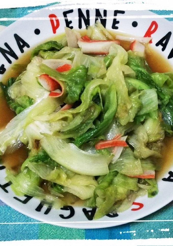 レタスとカニカマの炒め物-レシピのメイン写真