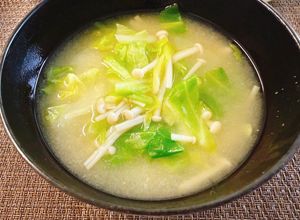 春キャベツとえのきのお味噌汁😻-レシピのメイン写真