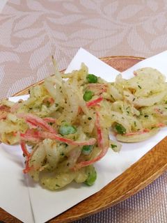 紅生姜と枝豆のかき揚げ-レシピのメイン写真