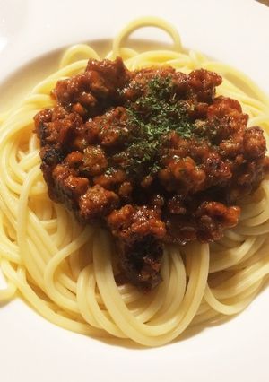 トマト味噌のミートソーススパゲッティ-レシピのメイン写真