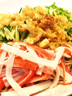 めんつゆで簡単!冷やしたぬきそば-レシピのメイン写真