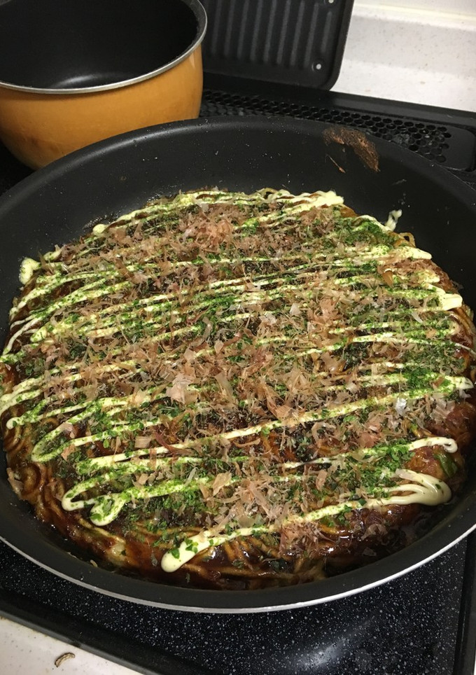 うまうま☆焼き舞茸ととろろのお好み焼き-レシピのメイン写真
