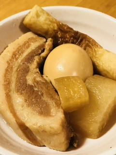 豚角煮&大根・竹輪・玉子のあまからおでん-レシピのメイン写真