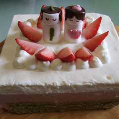 A picture of 雛ケーキ.
