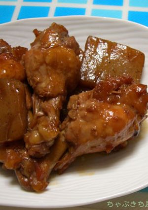 圧力鍋で超簡単♪鶏手羽元のしょうゆ煮-レシピのメイン写真