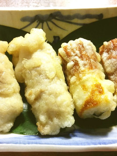 ひたし豆と葉唐辛子の豚肉巻きの天ぷら-レシピのメイン写真