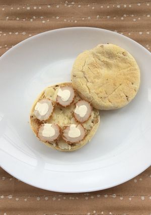 ポテトサラダ＆ちーちくのマフィンサンド-レシピのメイン写真