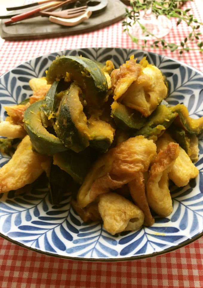 南瓜と竹輪とお揚げの10分煮-レシピのメイン写真