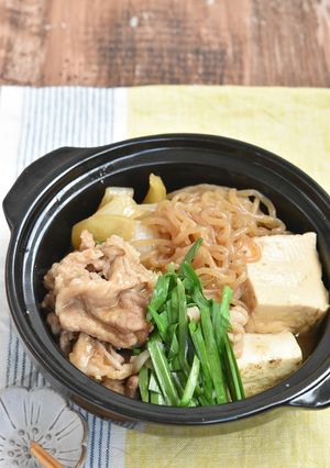 豚こま切れ肉のすき煮【作り置き】-レシピのメイン写真