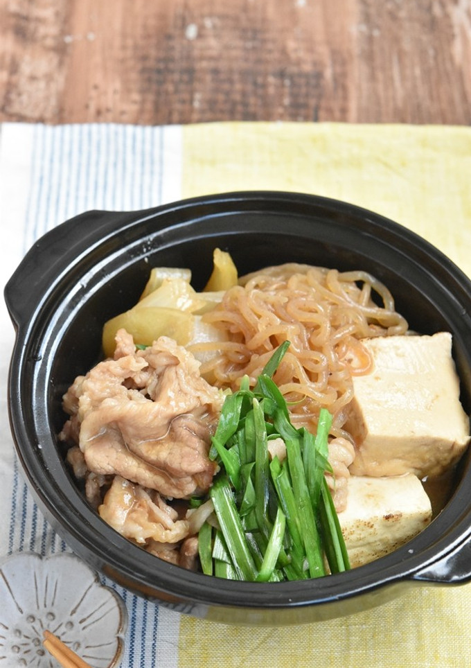 豚こま切れ肉のすき煮【作り置き】-レシピのメイン写真
