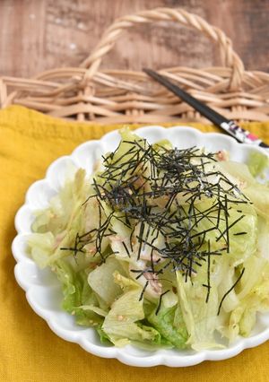 やみつき♪レタスとツナの海苔サラダ-レシピのメイン写真