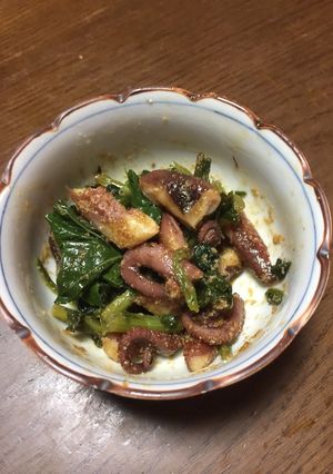 タコと大根葉のごま和え-レシピのメイン写真