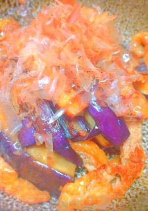 こめ油deナスとお揚げのさっぱり炒め-レシピのメイン写真