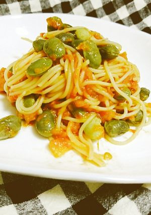 京 夏ずきんとトマトのサラダスパゲティ-レシピのメイン写真