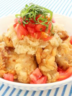 さっぱり★鶏から揚げのトマトみぞれのせ-レシピのメイン写真