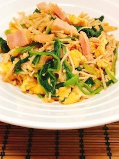 ほうれん草とえのきのオイスターポン酢炒め-レシピのメイン写真