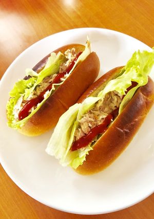 朝ごパン！レタスとツナのサンド-レシピのメイン写真