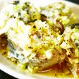 さば缶(水煮)のレモン風味ねぎ塩だれがけ