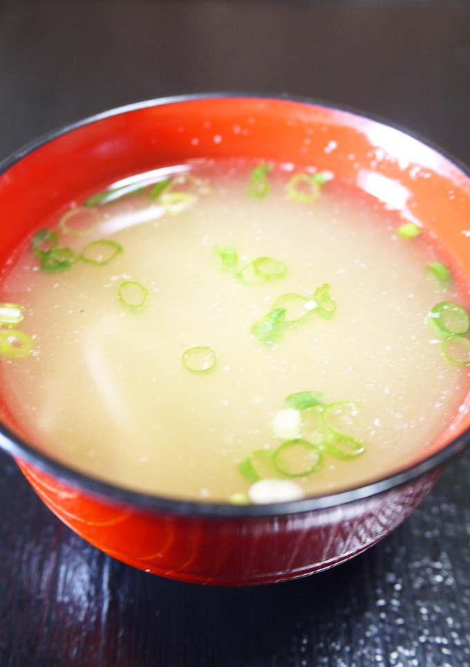 さば缶(水煮)の汁で！つみれ汁風お吸い物-レシピのメイン写真